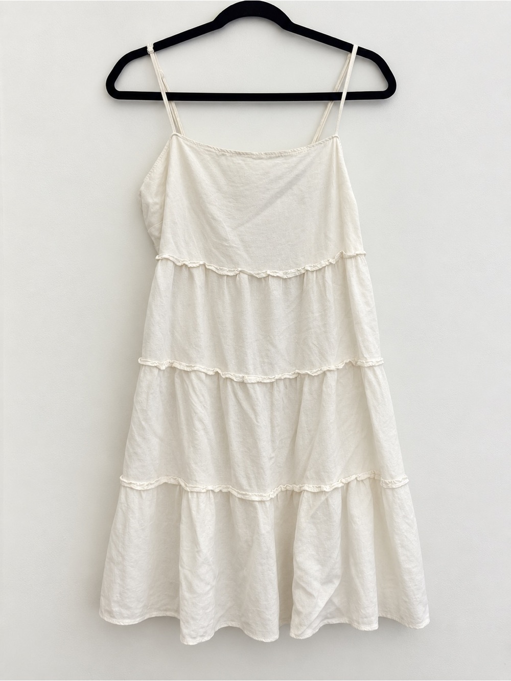 Glassons White Tiered Ruffle Midi Dress – Size 12
